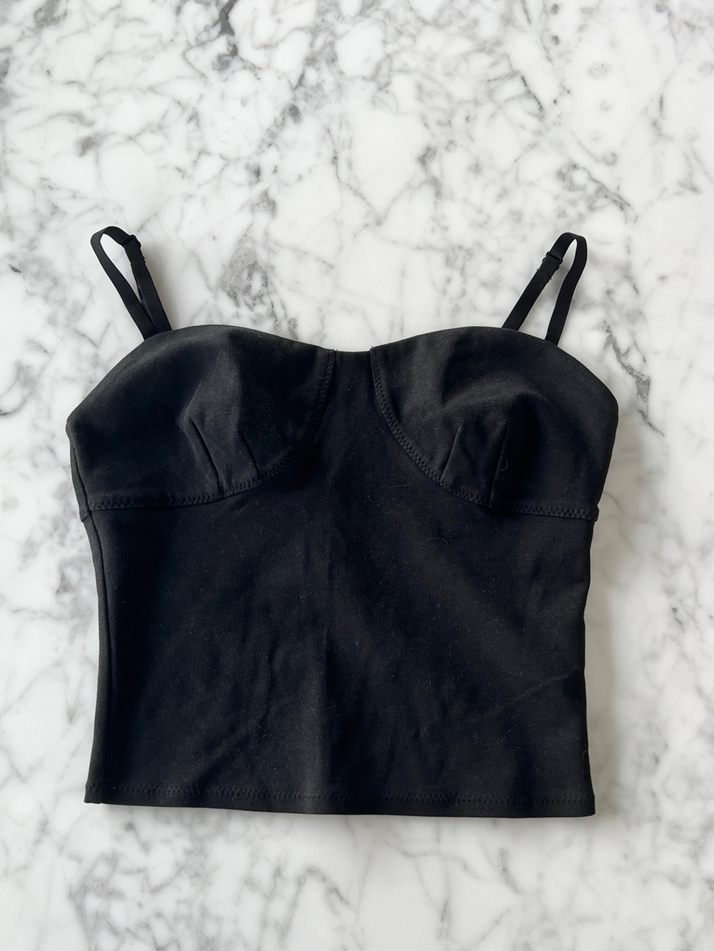 BNWOT Wilfred Black Bustier-Style Cami